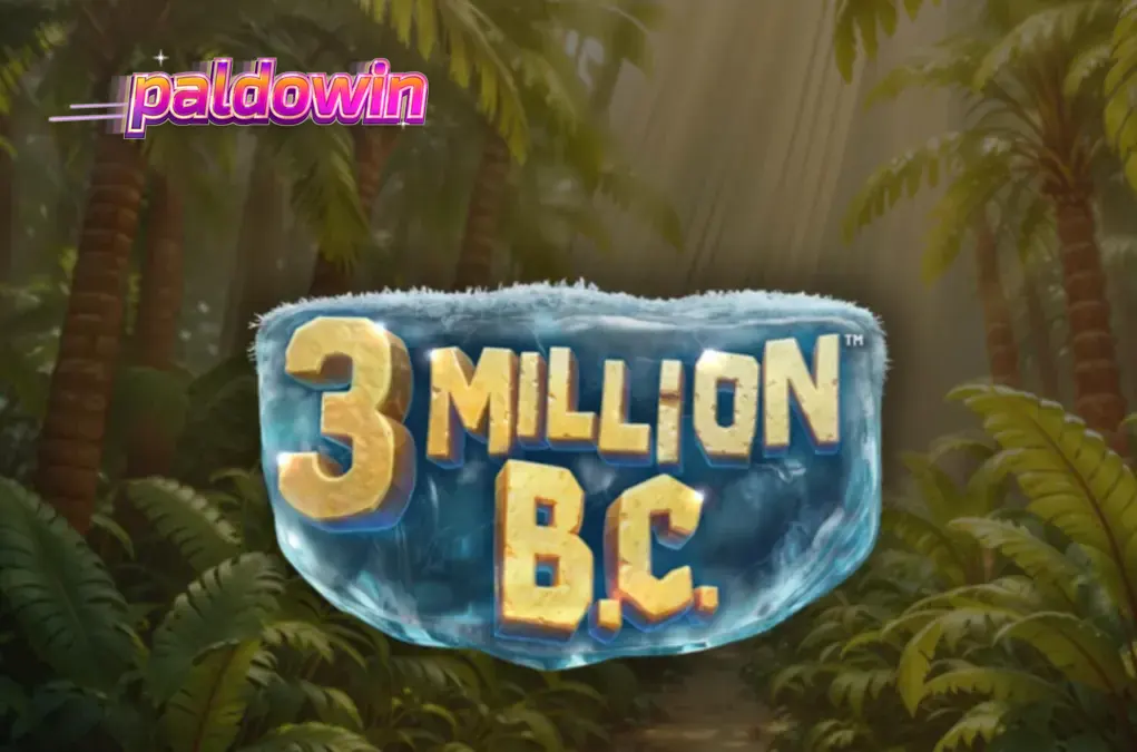 Makulay na prehistoric na tema ng 3 Million B.C. slot na may mga caveman at higanteng bubuyog.